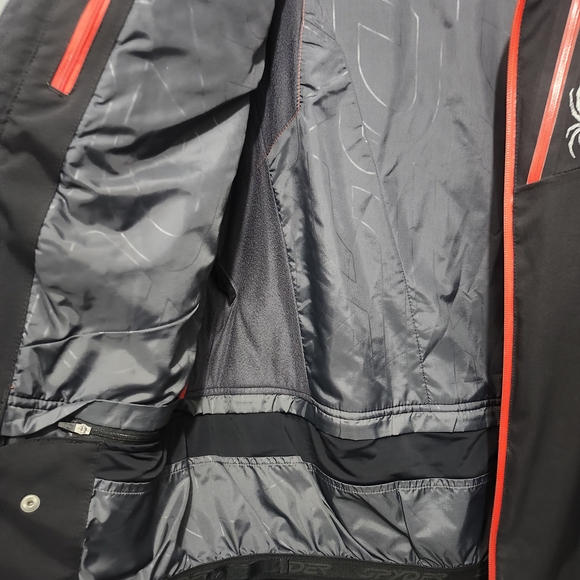 Spyder Men's Ski Snowboard Black and Red Jacket Size Large - Picture 5 of 10